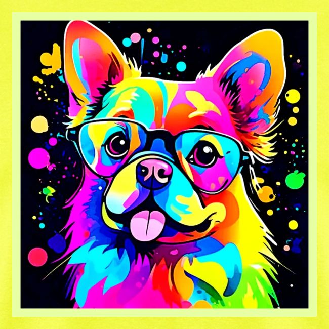 Vivid Canine Vibes Design