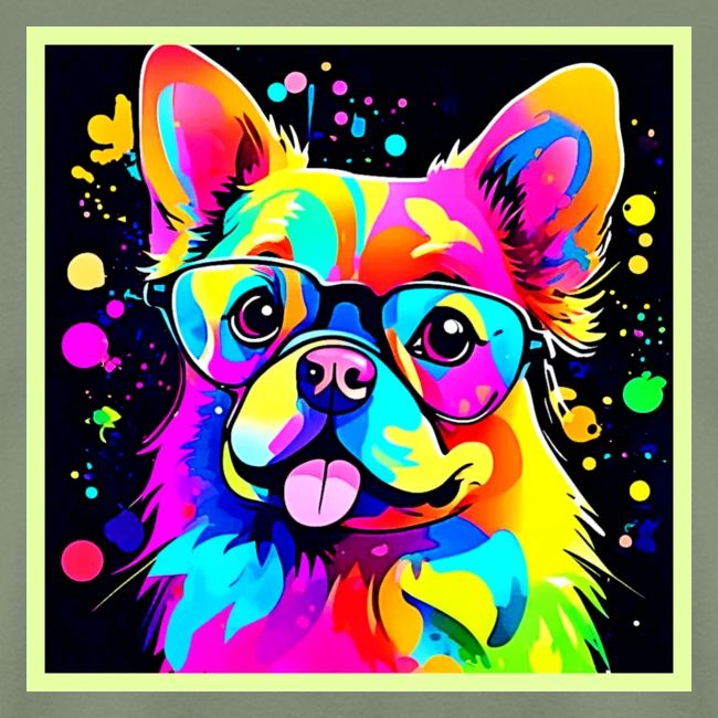 Vivid Canine Vibes Design