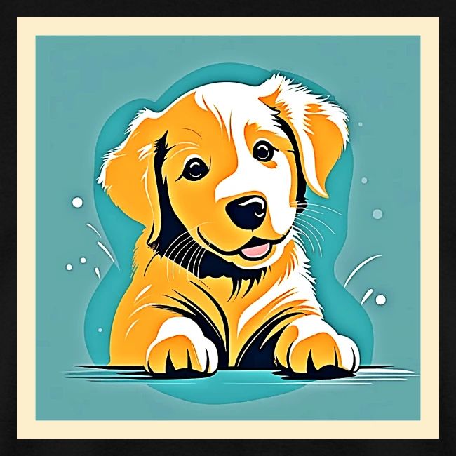 Cute Puppy Art Design