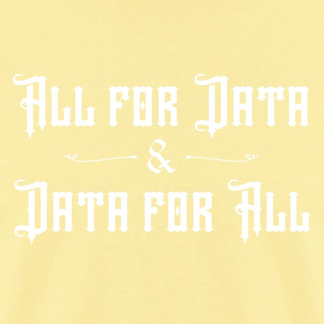 All for Data, Data for All (dark)