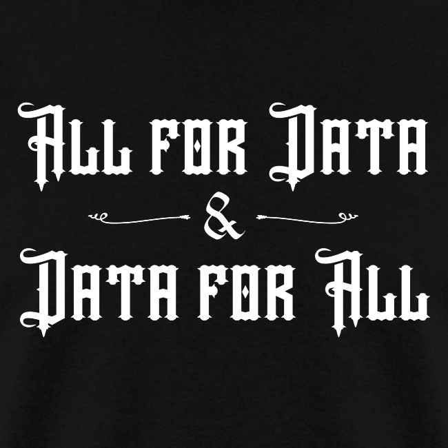 All for Data, Data for All (dark)