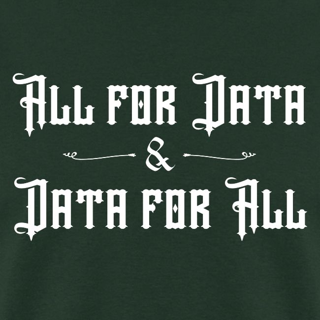All for Data, Data for All (dark)