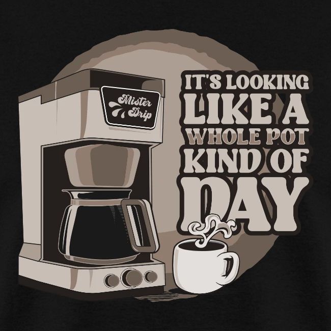 Retro Drip Coffee Maker Technical Drawing Shirt