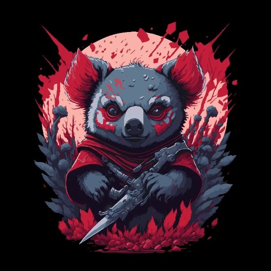 Scary Koala Cartoon