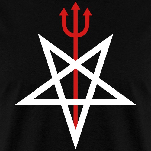 Pitchfork Pentagram - Men's T-Shirt