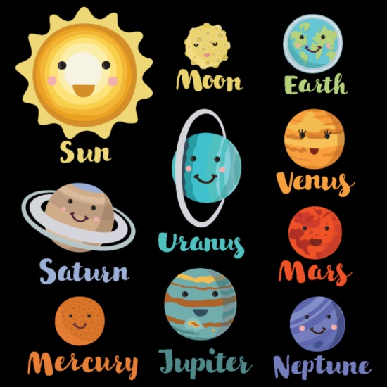 Cartoon Planets Of The Solar System' Men's T-Shirt | Spreadshirt