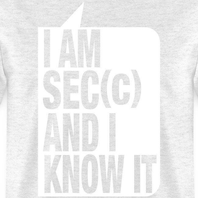I'm sec(c) and I know it