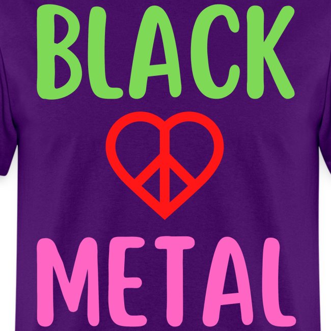 Black Metal Peace Love Symbol