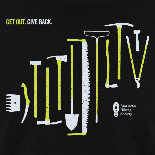 Get Out. Give Back. Trail Tool Arrangement