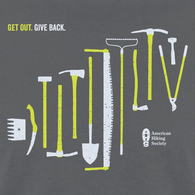 Get Out. Give Back. Trail Tool Arrangement
