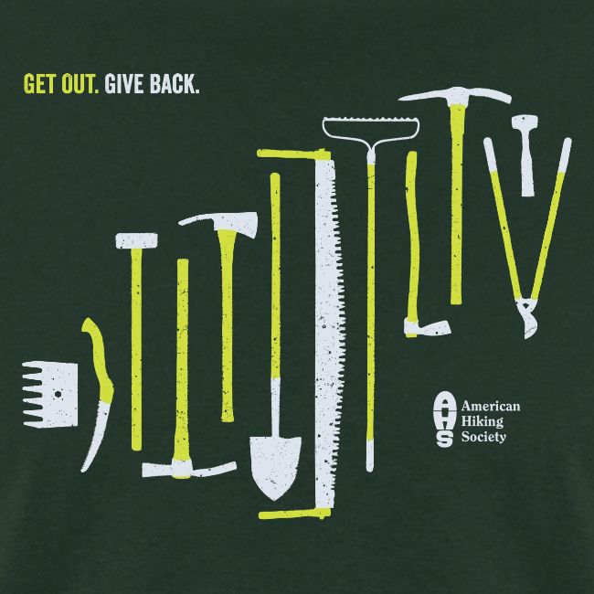 Get Out. Give Back. Trail Tool Arrangement