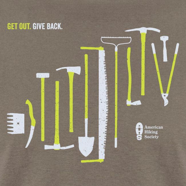 Get Out. Give Back. Trail Tool Arrangement