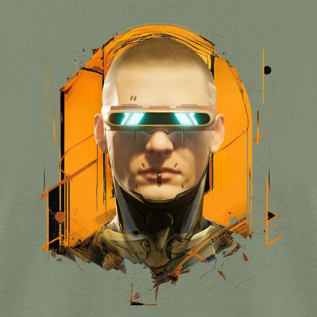 palnoch cyberpunk human head artwork