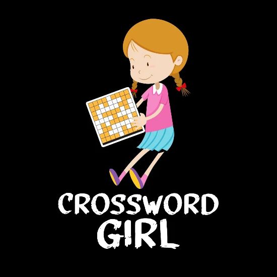 Crossword Girl Motive for a Number Puzzle Nerd Men's T-Shirt