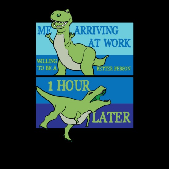 Random funny Memes Dinosaur Work Cool Gift Idea' Men's T-Shirt | Spreadshirt