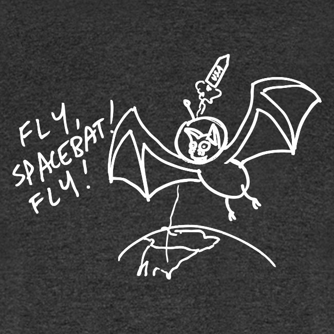 Fly Space Bat Fly Ladie's Tee (Dark)