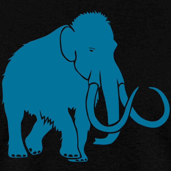 animal t-shirt mammoth ice age cave hunter tusk