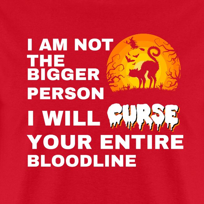 I am not the bigger person