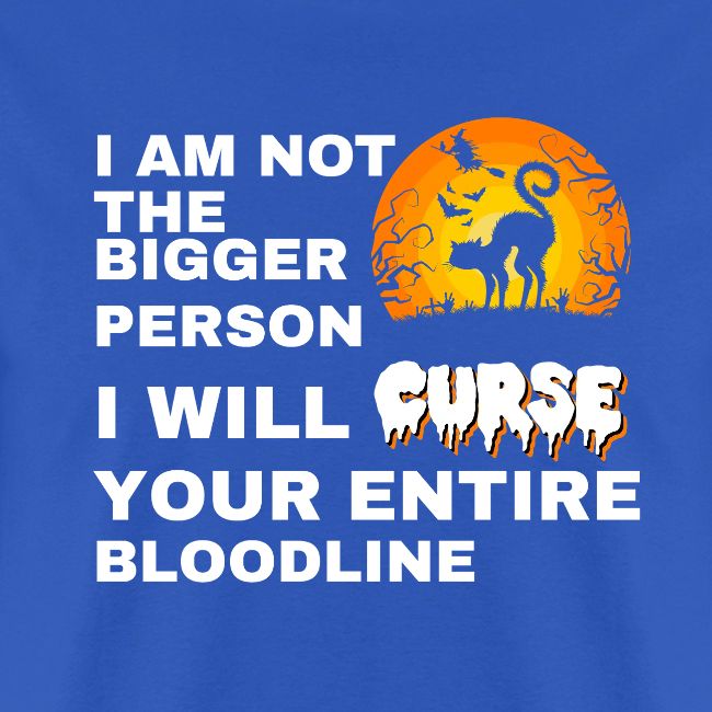 I am not the bigger person