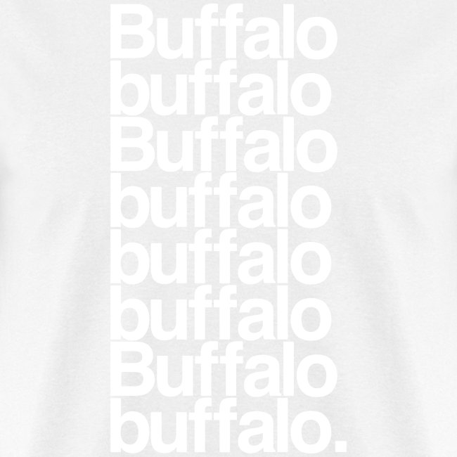 Buffalo buffalo Buffalo