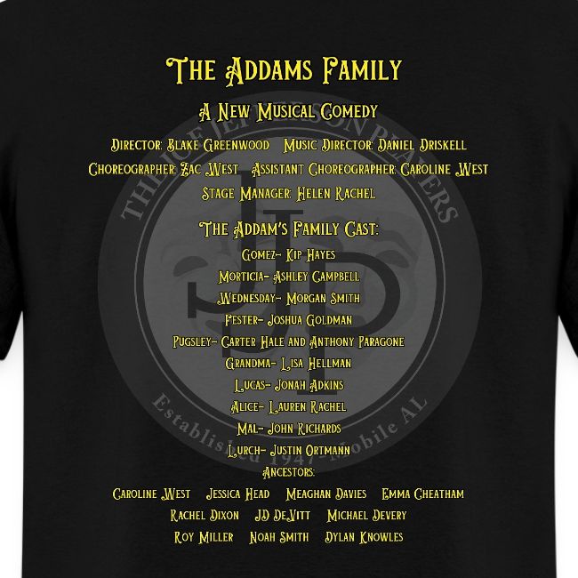 Addams Family Show Shirts