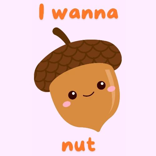 I Wanna Nut - Men's T-Shirt