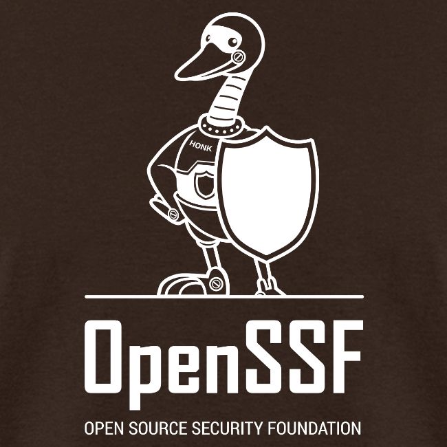 OpenSSF tall white logo