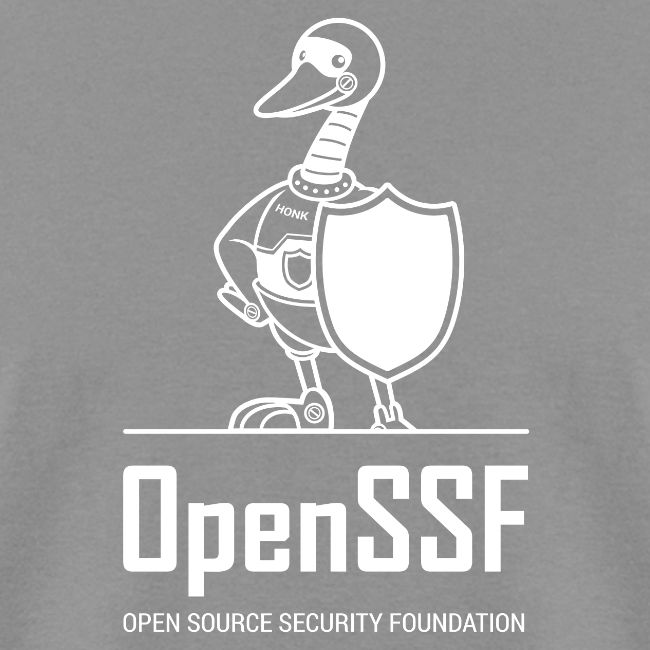 OpenSSF tall white logo