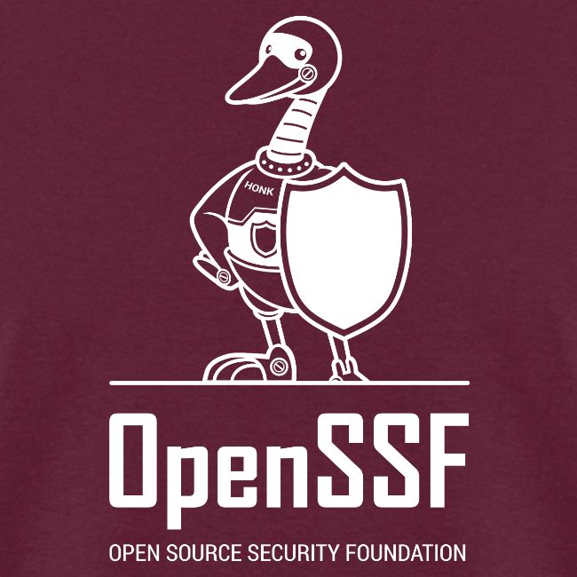 OpenSSF tall white logo