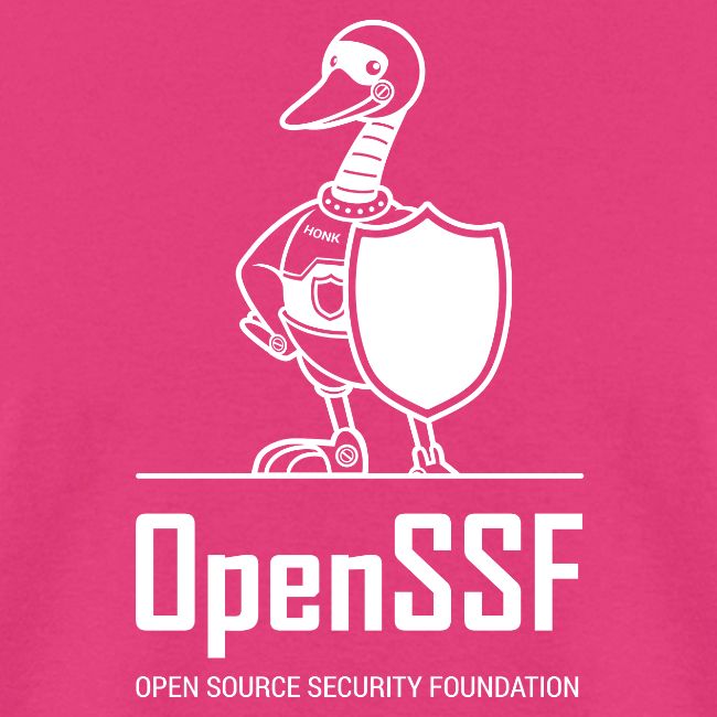 OpenSSF tall white logo