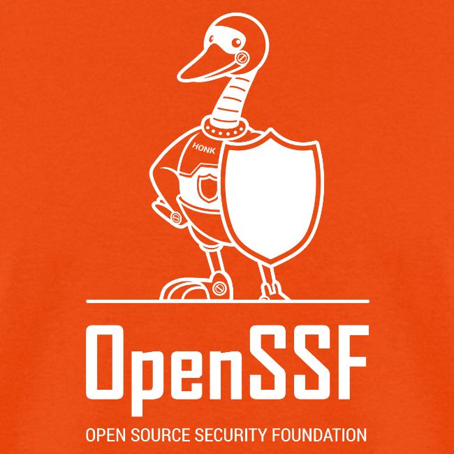 OpenSSF tall white logo