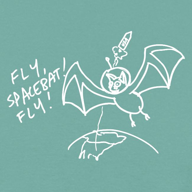 Fly Space Bat Fly Ladie's Tee (Dark)