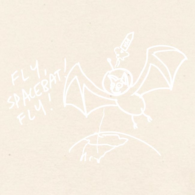 Fly Space Bat Fly Ladie's Tee (Dark)