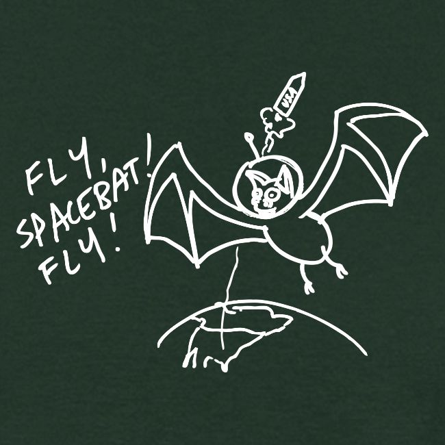 Fly Space Bat Fly Ladie's Tee (Dark)