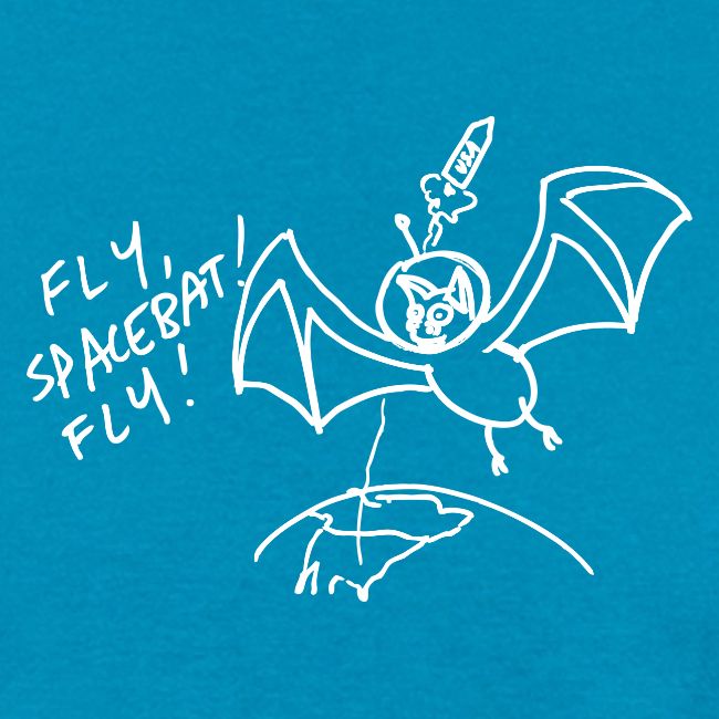 Fly Space Bat Fly Ladie's Tee (Dark)