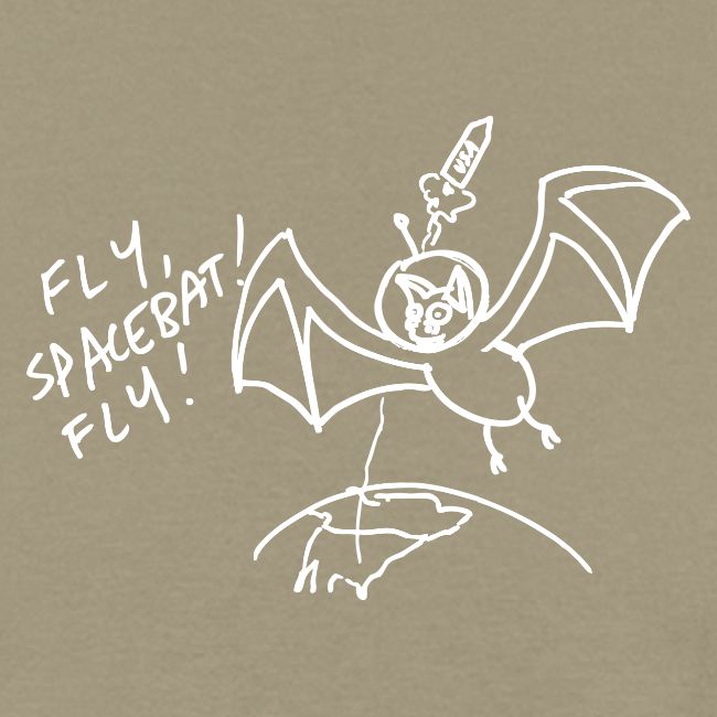 Fly Space Bat Fly Ladie's Tee (Dark)
