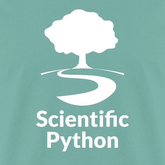 scientific python white logo
