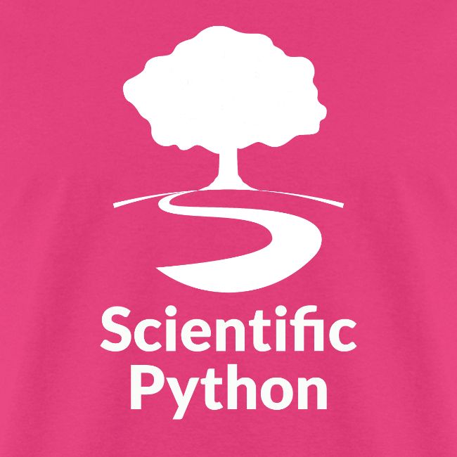 scientific python white logo