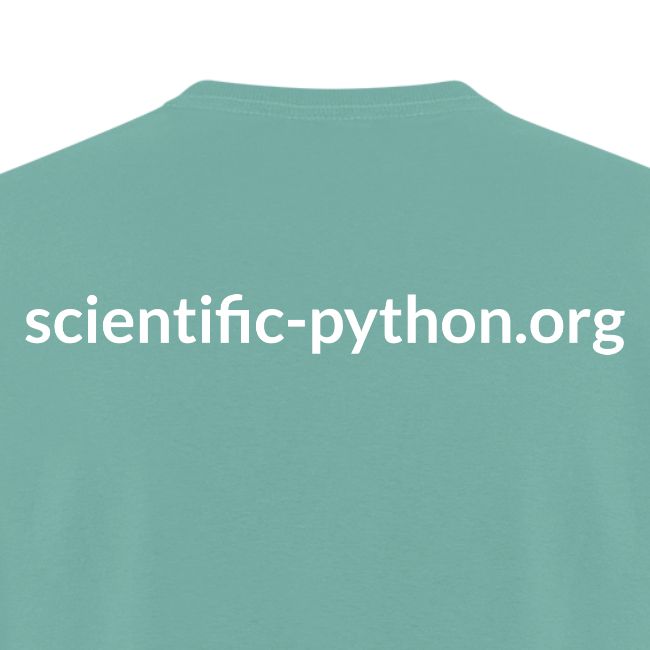scientific python white logo