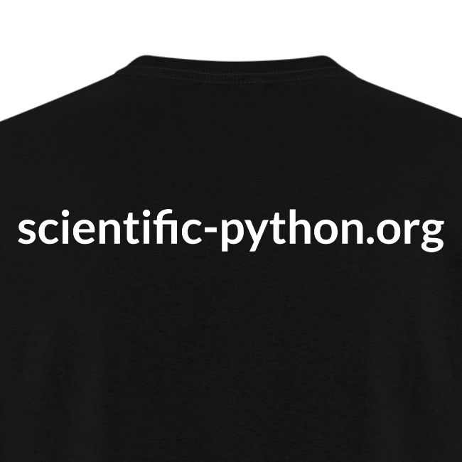scientific python white logo