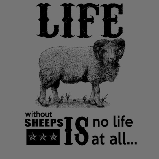 black sheep, funny sheep, sheep, herdwick sheep, s' Men's T-Shirt |  Spreadshirt