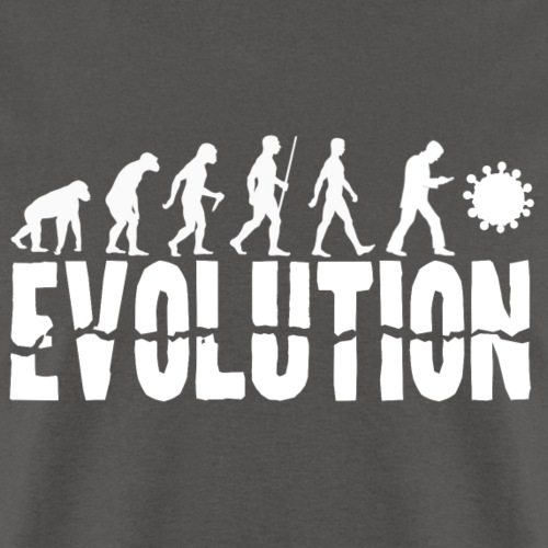Evolution of Mankind (for dark designs) - Men's T-Shirt