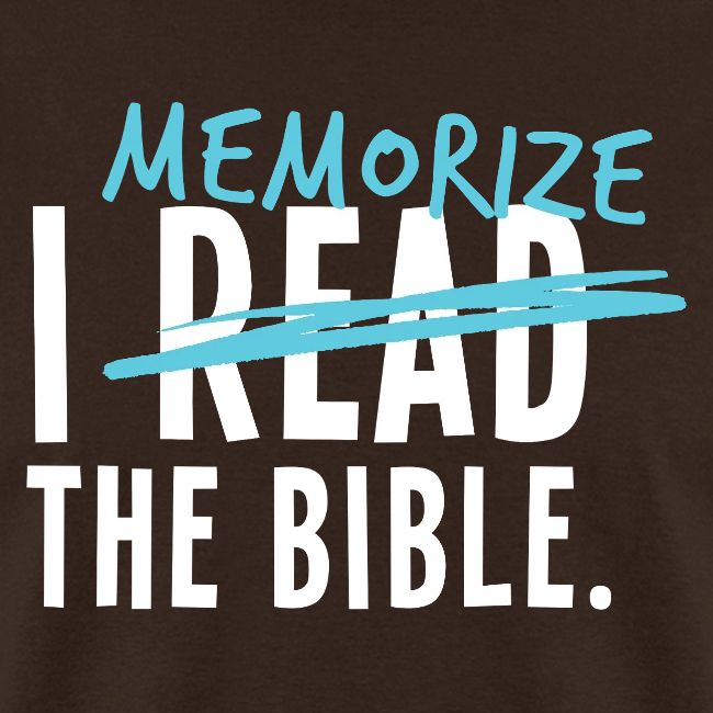 I Memorize the Bible