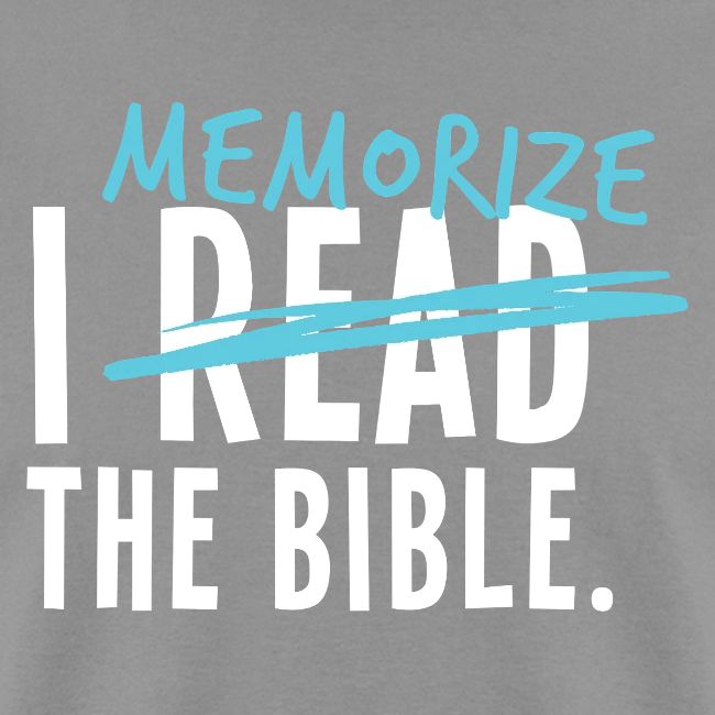 I Memorize the Bible
