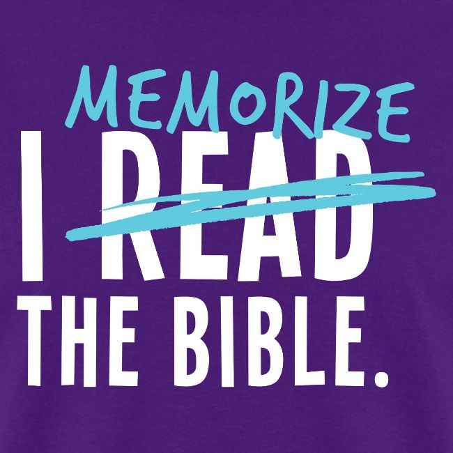 I Memorize the Bible