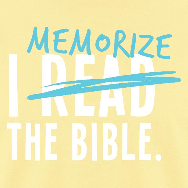 I Memorize the Bible