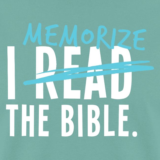 I Memorize the Bible