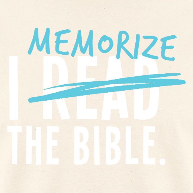 I Memorize the Bible