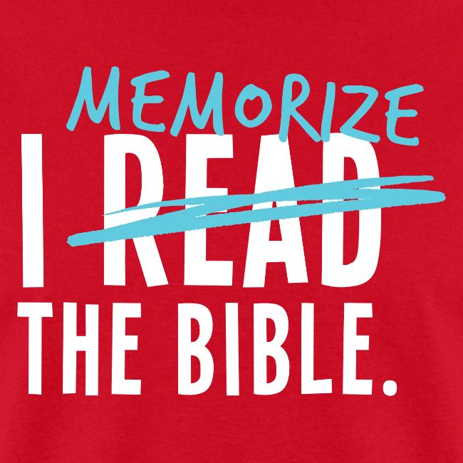 I Memorize the Bible