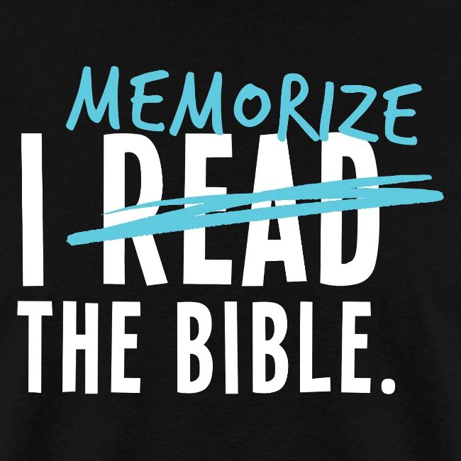 I Memorize the Bible